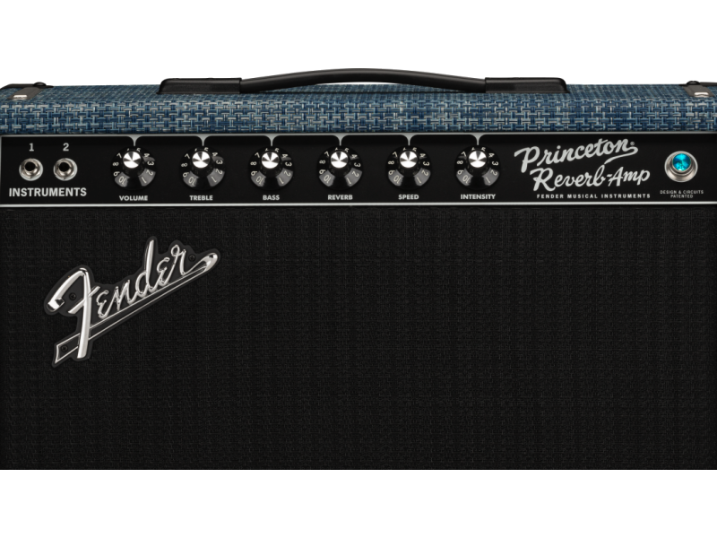 Fender 2020 Limited Edition Princeton Reverb Celestion Alnico Blue Chilewich Denim Esse 2766